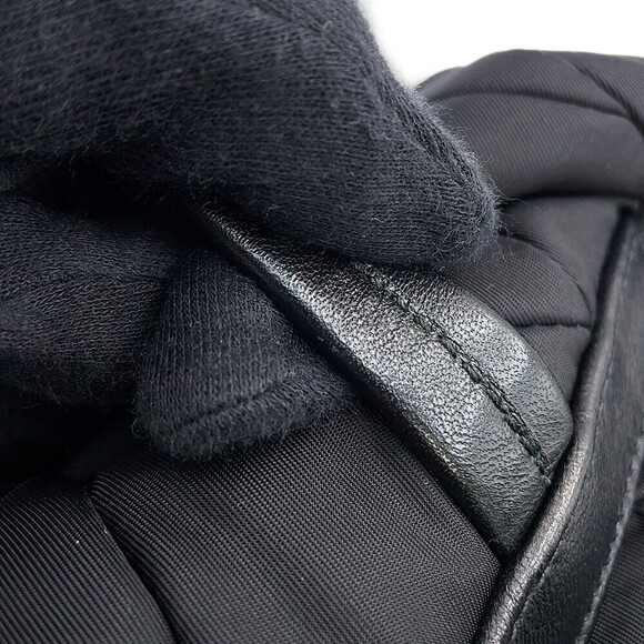 Prada Quilted Backpack Rucksack Daypack Bag Black main image 9
